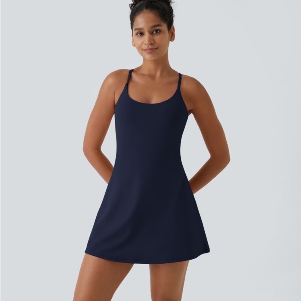 Halara SoftlyZero Plush Backless Active Dress-Easy Peezy Edition - Picture 8 of 14